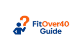 FitOver40Guide logo with a question mark and fitness symbol, representing guidance and solutions for fitness over 40.